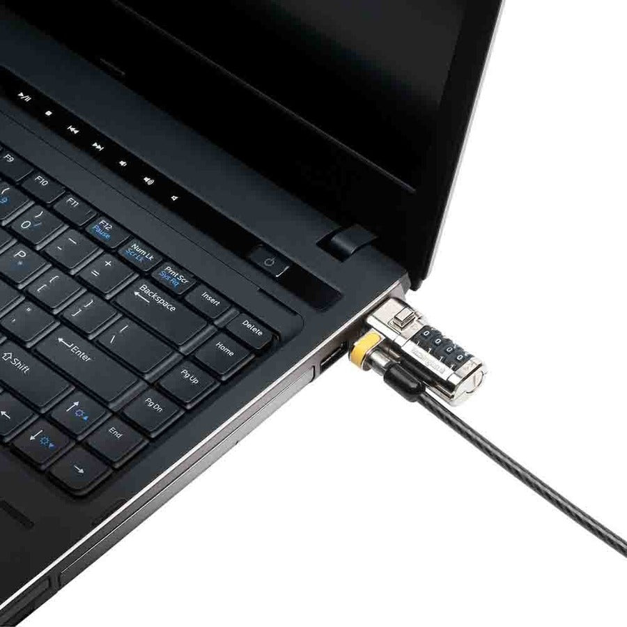 Kensington ClickSafe Combination Laptop Lock - 6 ft Black Cable with 4-Wheel Lock