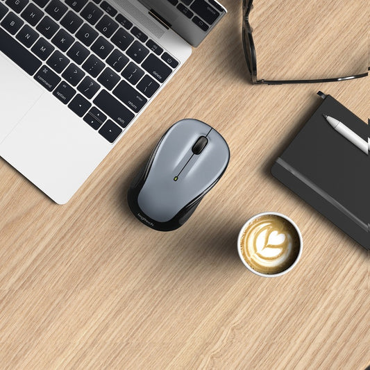 Logitech M325 Wireless Mouse - 2.4 GHz with Unifying Receiver, 1000 DPI, Silver