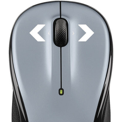 Logitech M325 Wireless Mouse - 2.4 GHz with Unifying Receiver, 1000 DPI, Silver