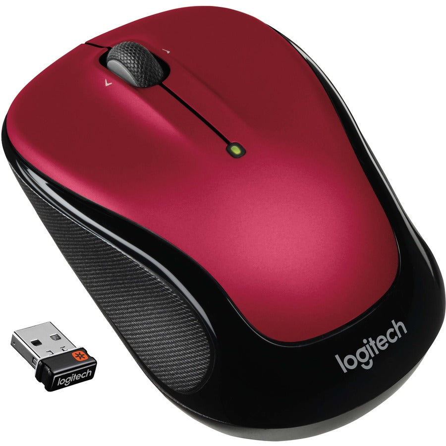 Logitech M325 Wireless Mouse with 18-Month Battery Life and 1000 DPI Optical Tracking – Red