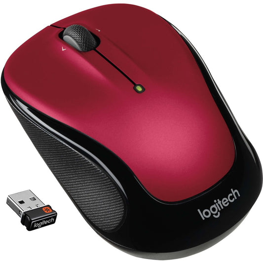 Logitech M325 Wireless Mouse with 18-Month Battery Life and 1000 DPI Optical Tracking – Red