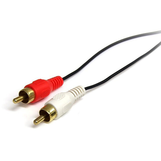 StarTech.com MU3MMRCA 3-Foot Stereo Audio Cable with RCA and 3.5mm Connectors