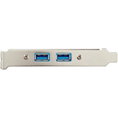 StarTech.com USB3SPLATE 2-Port USB 3.0 A Slot Plate Adapter for Motherboards
