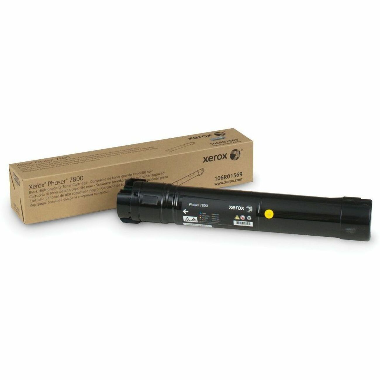 Xerox Genuine Phaser 7800 Black Toner Cartridge - High Yield, Reliable Performance