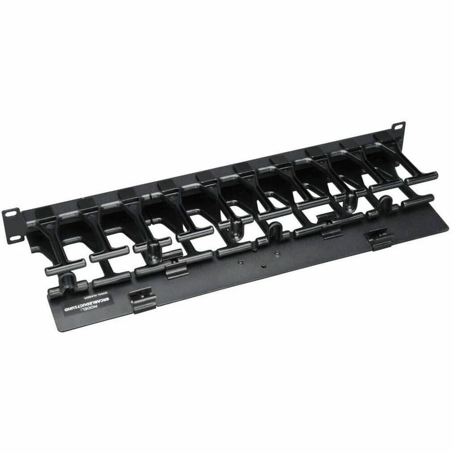 Eaton Tripp Lite Series SmartRack 1U High Capacity Horizontal Cable Manager - Finger Duct with Dual-Hinge Cover