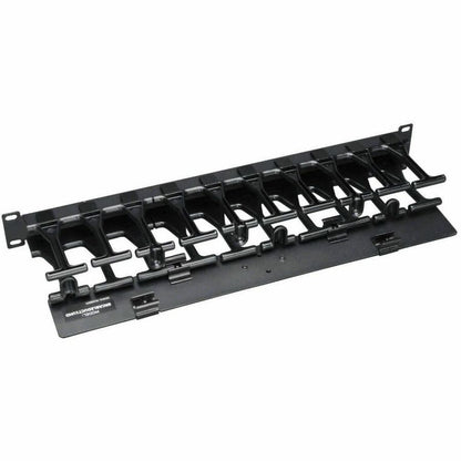 Eaton Tripp Lite Series SmartRack 1U High Capacity Horizontal Cable Manager - Finger Duct with Dual-Hinge Cover