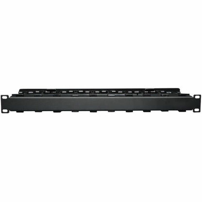 Eaton Tripp Lite Series SmartRack 1U High Capacity Horizontal Cable Manager - Finger Duct with Dual-Hinge Cover