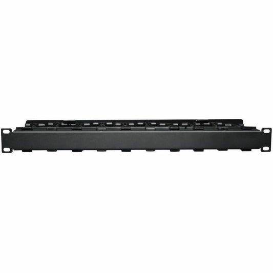 Eaton Tripp Lite Series SmartRack 1U High Capacity Horizontal Cable Manager - Finger Duct with Dual-Hinge Cover