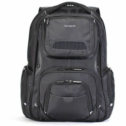 Targus Legend IQ Backpack for 15.6-inch Laptops - Durable Black with Media Pocket and Trolley Strap