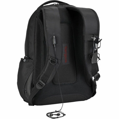 Targus Legend IQ Backpack for 15.6-inch Laptops - Durable Black with Media Pocket and Trolley Strap