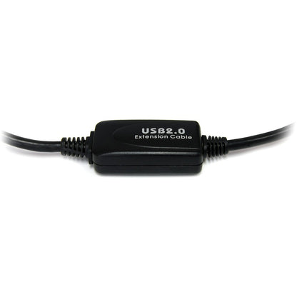 StarTech.com 30 ft Active USB 2.0 A to B Cable - M/M - Black (USB2HAB30AC)