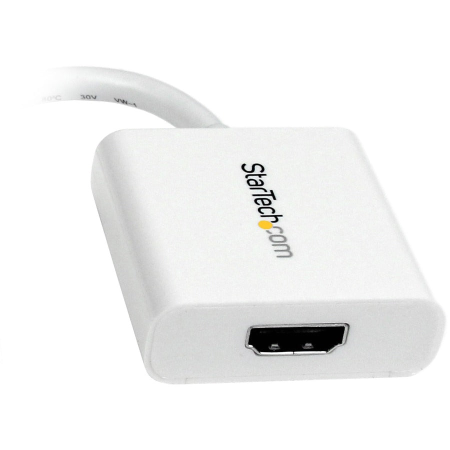 StarTech.com Mini DisplayPort to HDMI Adapter MDP2HDW for High-Resolution Display Connectivity