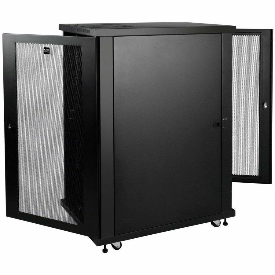 Eaton Tripp Lite Series SmartRack 24U Mid-Depth Server Rack Enclosure Cabinet
