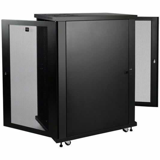 Eaton Tripp Lite Series SmartRack 24U Mid-Depth Server Rack Enclosure Cabinet