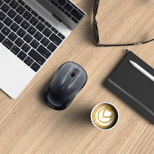 Logitech M325 Wireless Mouse with 2.4 GHz USB Receiver, 1000 DPI Optical Tracking, and 18-Month Battery Life - Black