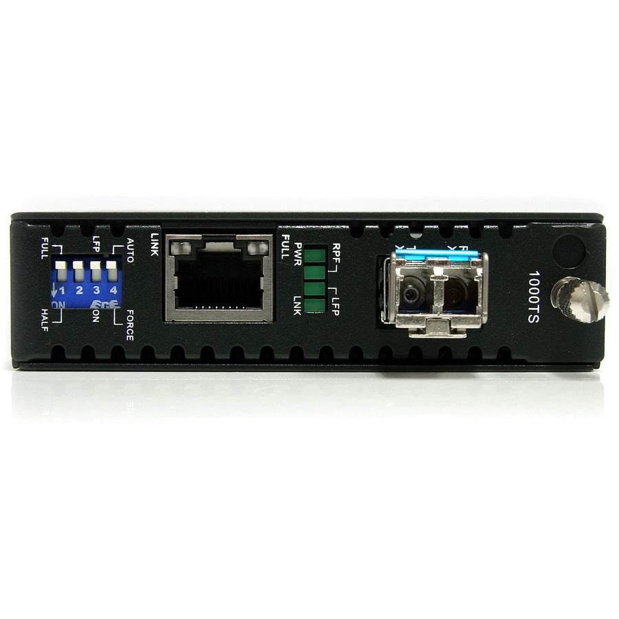StarTech.com ET1000S40LC2 1000 Mbps Gigabit Single-Mode Fiber Media Converter with LC Connector and 40 km Range