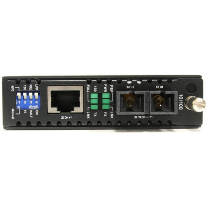 StarTech.com ET90110SM302 10/100 Mbps Single Mode Fiber Media Converter SC (30 km) for Network Extension