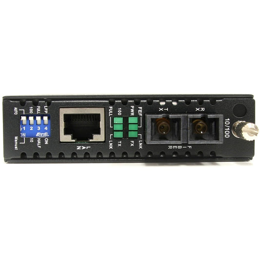 StarTech.com ET90110SM302 10/100 Mbps Single Mode Fiber Media Converter SC (30 km) for Network Extension