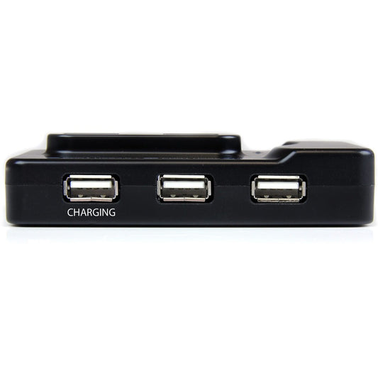 StarTech.com 6-Port USB 3.0/2.0 Combo Hub with Charging Port - Black