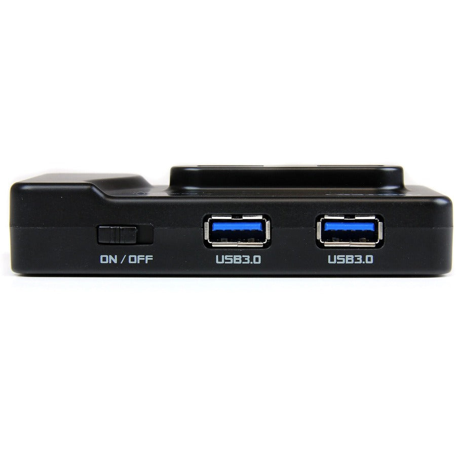 StarTech.com 6-Port USB 3.0/2.0 Combo Hub with Charging Port - Black