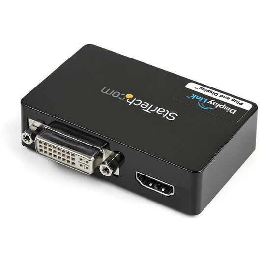 StarTech.com USB 3.0 to HDMI & DVI Dual Monitor External Video Card Adapter Part Number USB32HDDVII