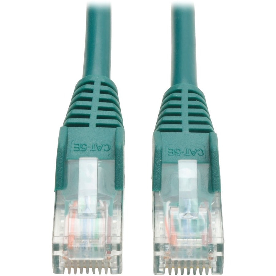 Eaton Tripp Lite Series Cat5e 350 MHz Snagless Molded Ethernet Cable – 10 ft. Green (Part N001-010-GN)