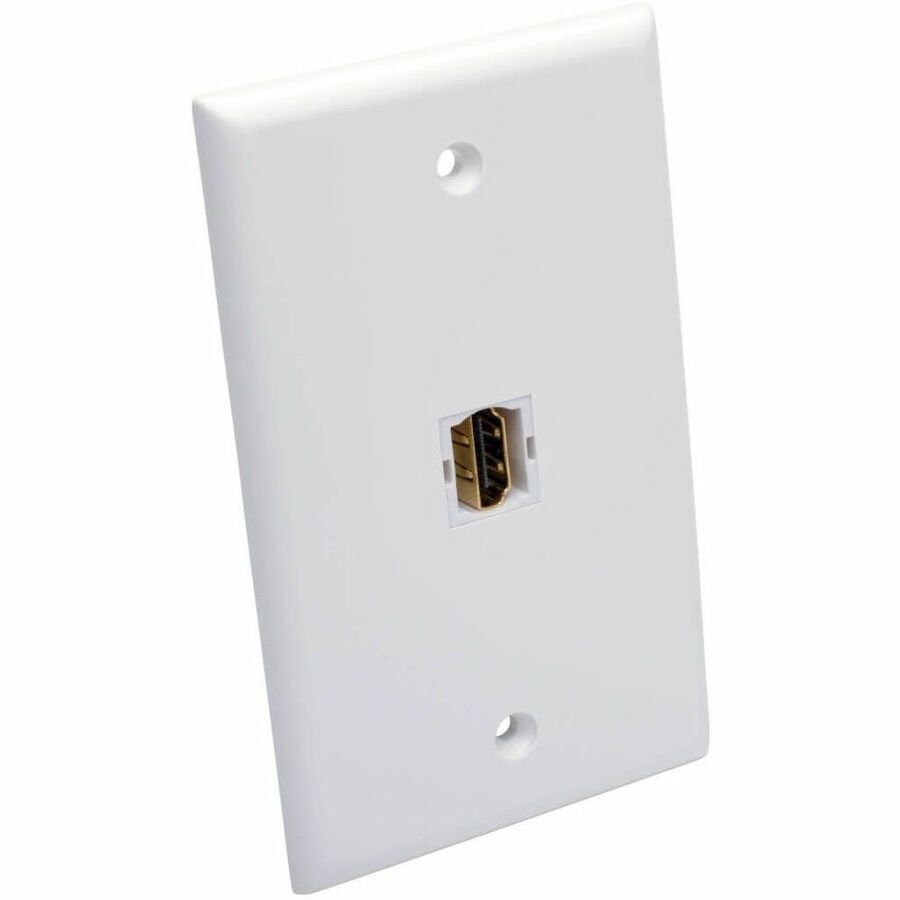 Eaton Tripp Lite Series HDMI Keystone Wallplate Coupler, White (F/F) – High-Speed HDMI Adapter for Keystone Wallplates