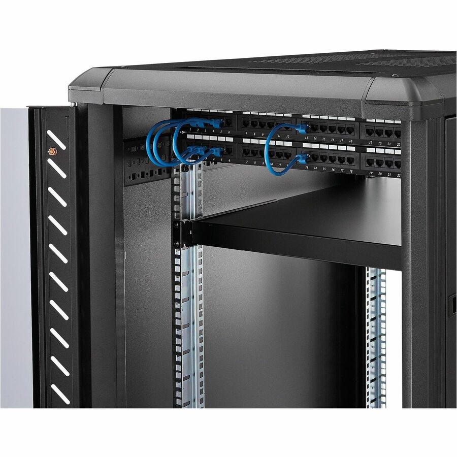 StarTech.com ADJSHELFHD 1U Heavy Duty Adjustable Rack Shelf for 19-Inch Servers and Equipment