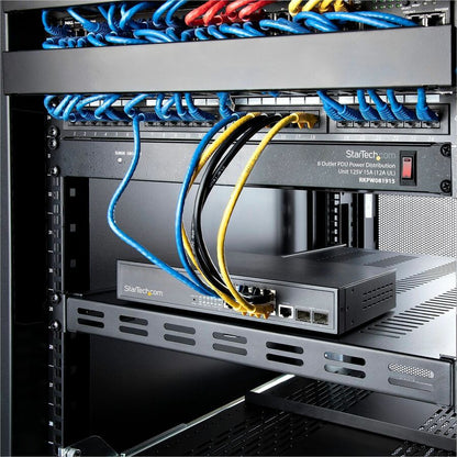 StarTech.com 1U 4-Post Adjustable Vented Rack Mount Shelf - Heavy Duty 19-Inch Server Rack Shelf with 330 lb Capacity