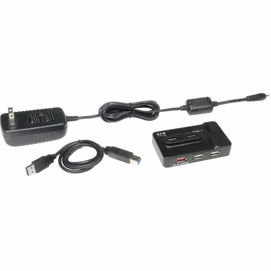 Eaton Tripp Lite Series 6-Port USB Charging Hub U360-412 with USB 3.0 and USB 2.0 Ports, Dedicated Tablet Charging Port