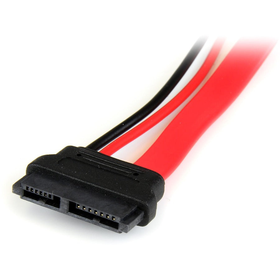 StarTech.com SLSATAADAP6 Slimline SATA to SATA Adapter with Power – 6-inch Cable