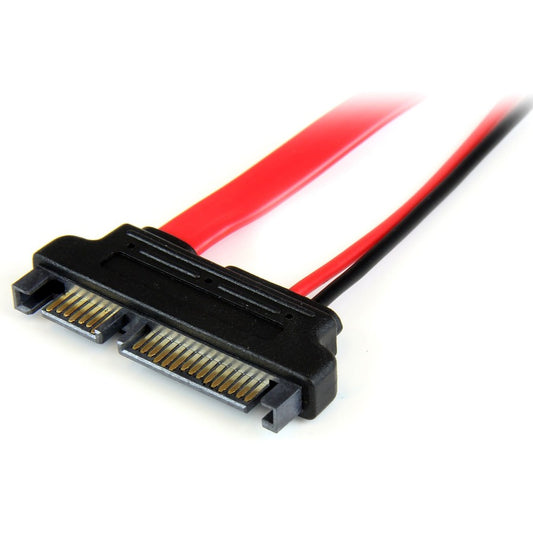 StarTech.com SLSATAADAP6 Slimline SATA to SATA Adapter with Power – 6-inch Cable