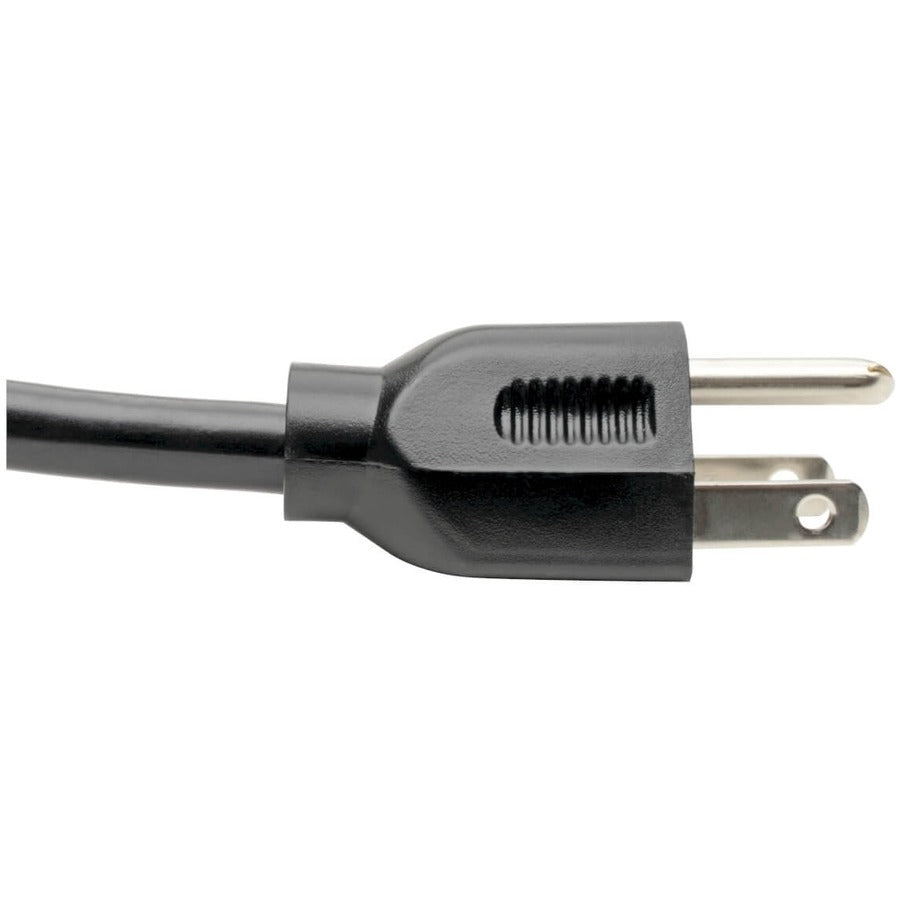 Eaton Tripp Lite Series 4-ft. Heavy Duty Power Cord, NEMA 5-15P to C15 – 125V, 15A, 14AWG, Black