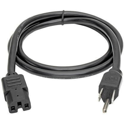 Eaton Tripp Lite Series 4-ft. Heavy Duty Power Cord, NEMA 5-15P to C15 – 125V, 15A, 14AWG, Black