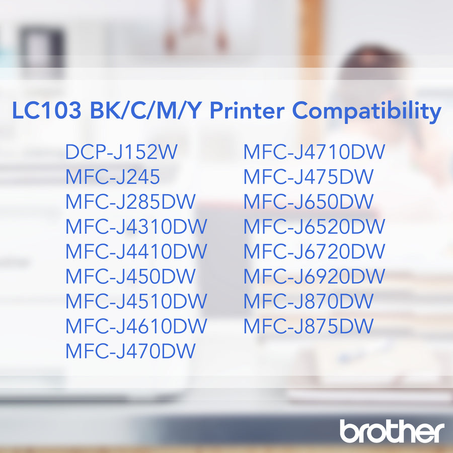 Brother Innobella LC1033PKS High-Yield Yellow Ink Cartridge for Brother MFC and DCP Series Printers