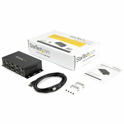 StarTech.com ICUSB2328I Industrial 8-Port USB to Serial Hub with DIN Rail Mounting