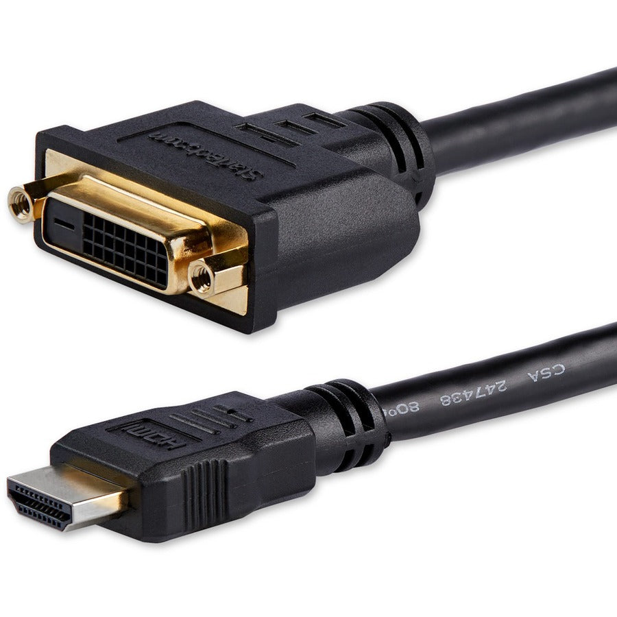 StarTech.com 8in HDMI to DVI-D Video Cable Adapter - HDMI Male to DVI Female