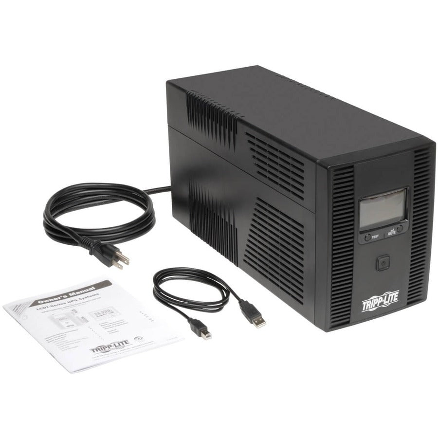 Eaton Tripp Lite Series SMART1500LCDT 1500VA 900W Line-Interactive Sine Wave UPS for Desktop Computers and Audio/Visual Equipment