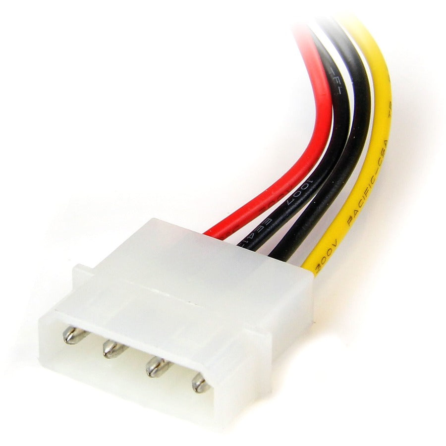 StarTech.com SATAPOWADPL 6-inch Molex to Left Angle SATA Power Adapter Cord