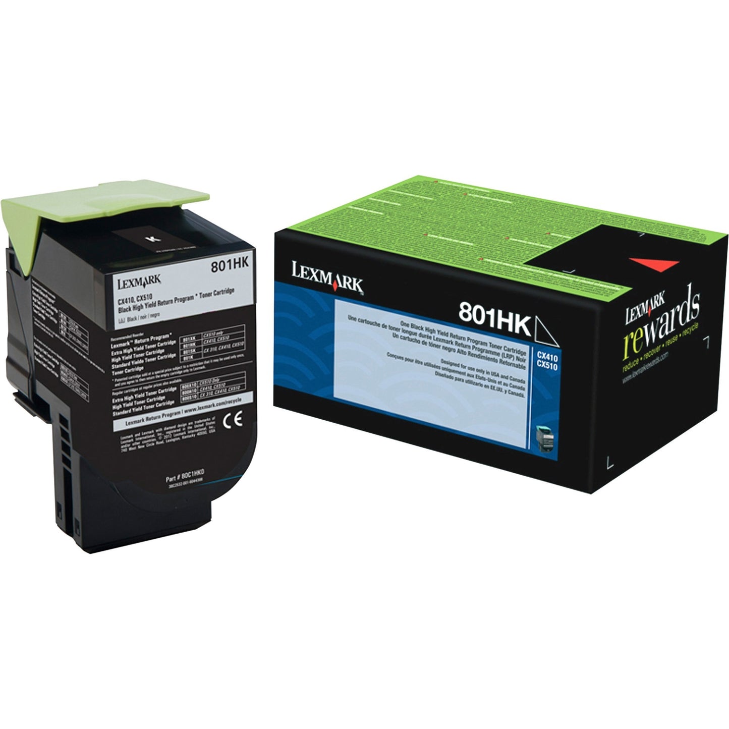 Xerox Corporation Lexmark Unison 801HK Toner Cartridge for Lexmark CX410 & CX510 Series