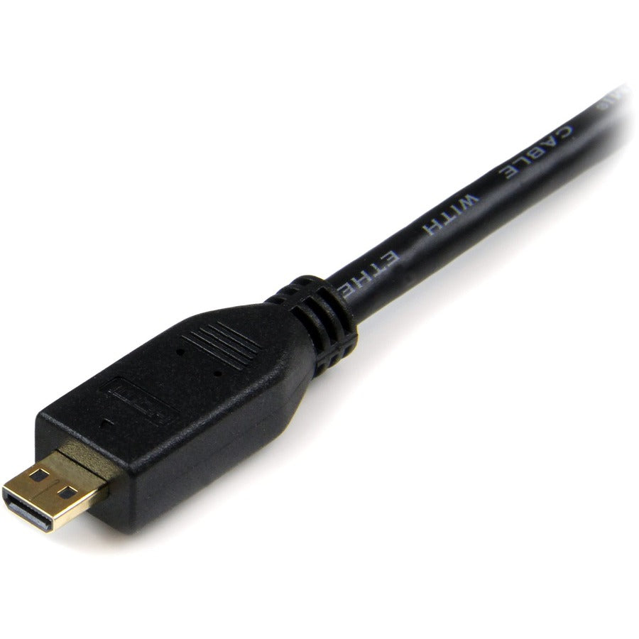 StarTech.com 3m High Speed HDMI Cable with Ethernet - Micro HDMI (Type D) to Standard HDMI (Type A) for 4K Video and Audio