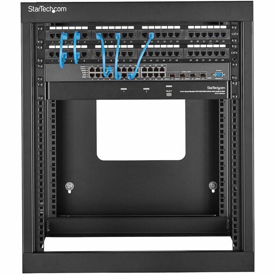 StarTech.com 12U Hinged Wall Mount Server Rack with 19-Inch Support, 22-Inch Depth