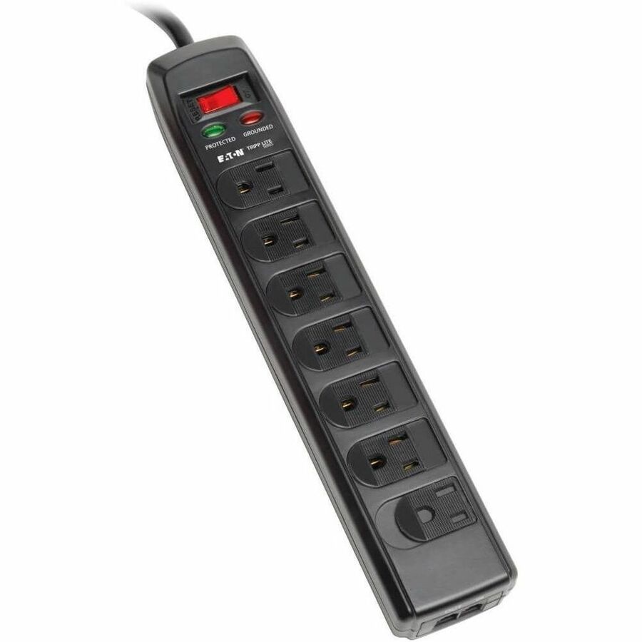 Eaton Tripp Lite Series Protect It! 7-Outlet Surge Protector with Phone Line Protection and 6 ft Cord