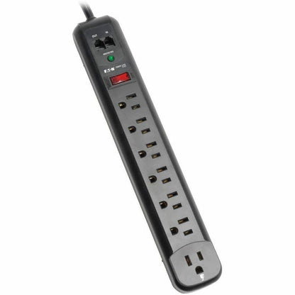 Eaton Tripp Lite Protect It! TLP76RBTEL 7-Outlet Surge Protector with Phone Line and Modem Protection