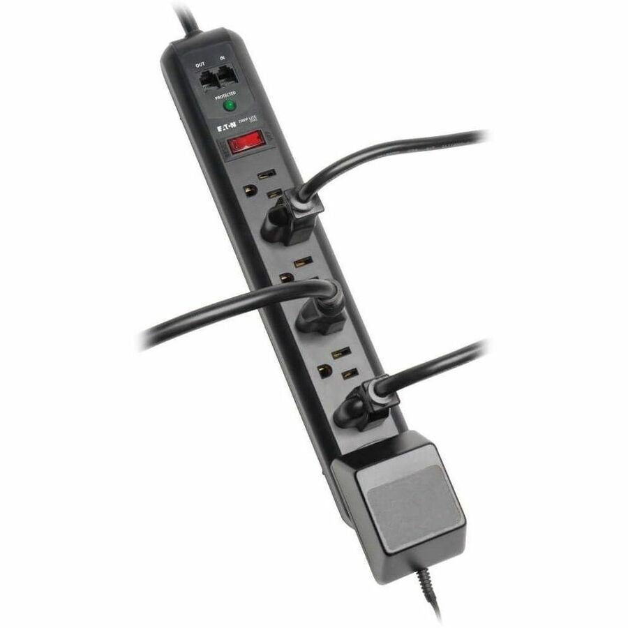 Eaton Tripp Lite Protect It! TLP76RBTEL 7-Outlet Surge Protector with Phone Line and Modem Protection