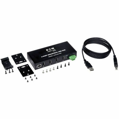 Eaton Tripp Lite Series 4-Port Industrial USB 2.0 Hub with 15 kV ESD Immunity