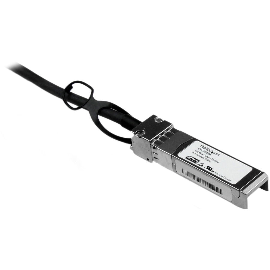 StarTech.com 2m Cisco Compatible SFP+ 10-Gigabit Ethernet Twinax Direct Attach Cable (Part SFPCMM2M)