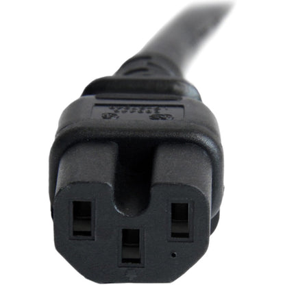 StarTech.com PXTC14C156 6 ft Heavy Duty Power Cord - IEC C14 to C15, 14 AWG, 250V 15A, Black