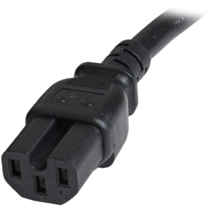 StarTech.com PXTC14C156 6 ft Heavy Duty Power Cord - IEC C14 to C15, 14 AWG, 250V 15A, Black