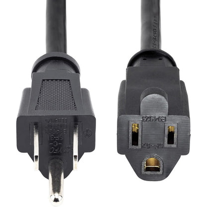 StarTech.com 3 ft Power Extension Cord - NEMA 5-15R to NEMA 5-15P Black Computer Power Cable